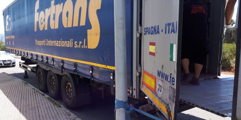 Mudanza de tráiler - Milano a Ibiza