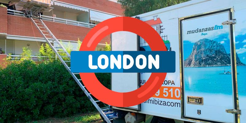 Mudanza internacional desde Ibiza hasta Londres