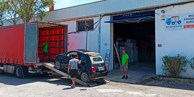 Mudanza internacional completa con coche